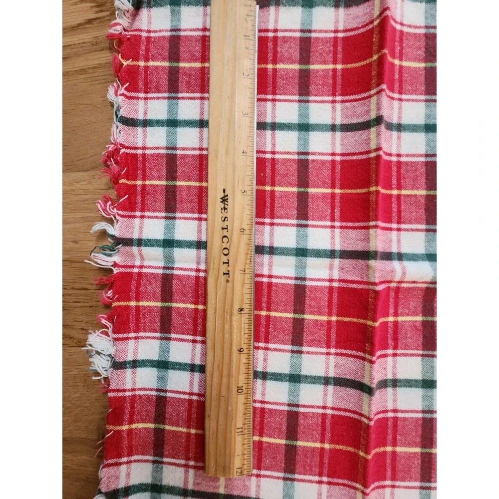 Vintage Plaid Tartan Classic Christmas Fabric‎  Linen Napkins 13